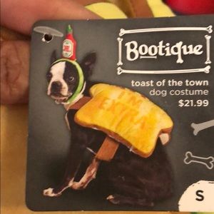 Dog costume Toast of the town size small